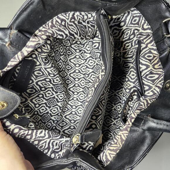 Steve Madden Women's Satchel Bag Black and White Snake Print - Picture 6 of 10